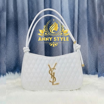 Premium Embroidery YSL Bags White