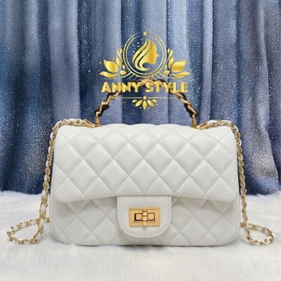 Premiun Chain Bags White